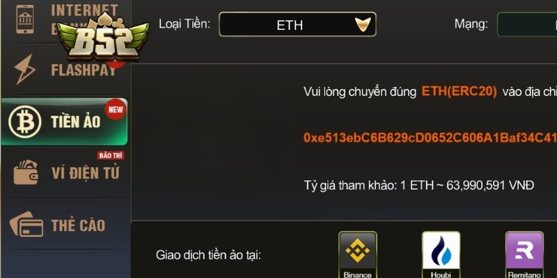 Thưởng Nạp Tiền Lần Đầu - B52 Tặng Ưu Đãi Cho Tân Binh 1 Tỷ lệ thưởng hấp dẫn đạt 100%
